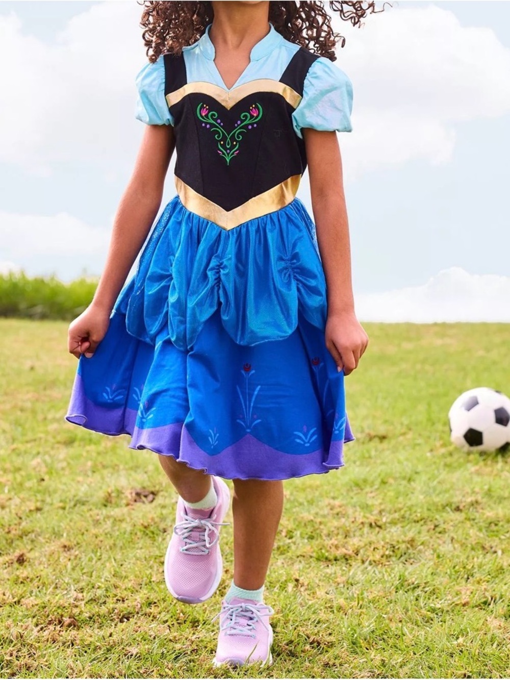 NWT Anna Disney Story Play Dress for Kids, Frozen Size 13-14